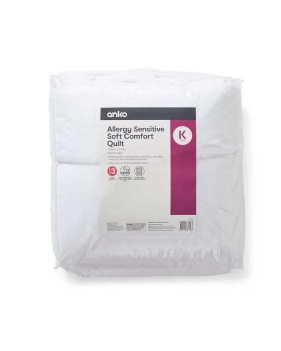 Haute chaleur Allergie sensible doux confort quilt - King Bed, blanc