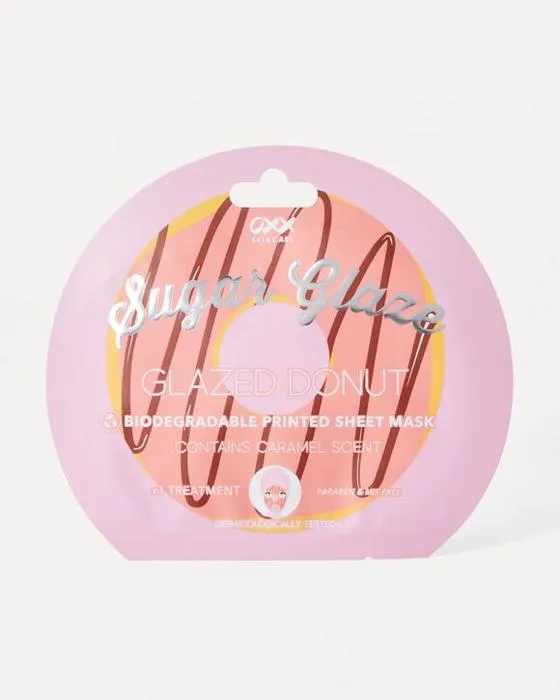 Masque de feuille de beignet émaillée de sucre de soin OXX - parfumé caramel