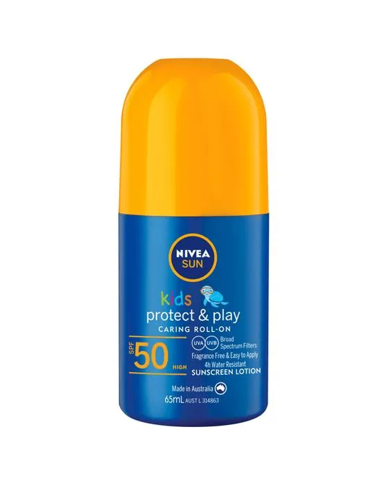 Nivea Sun Kids SPF50 Protégez et jouez Lotion écran solaire Roll-On 65ml