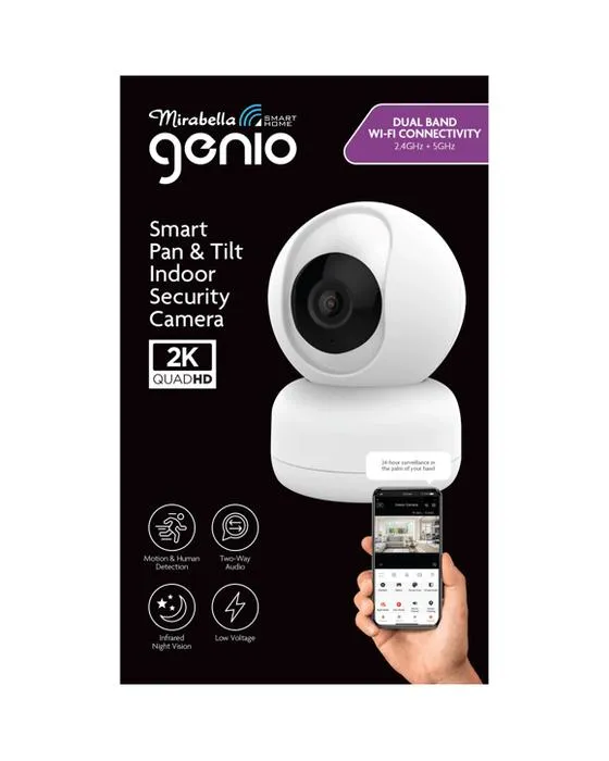 Caméra de sécurité intérieure Mirabella Genio Smart Pan & Tilt
