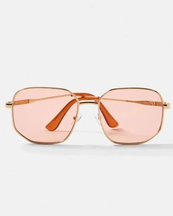 Verres à cadre carré en métal