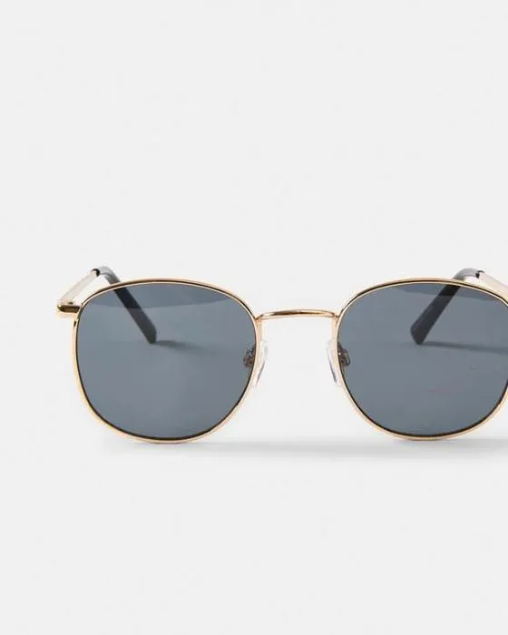 Lunettes de soleil en métal rond classique