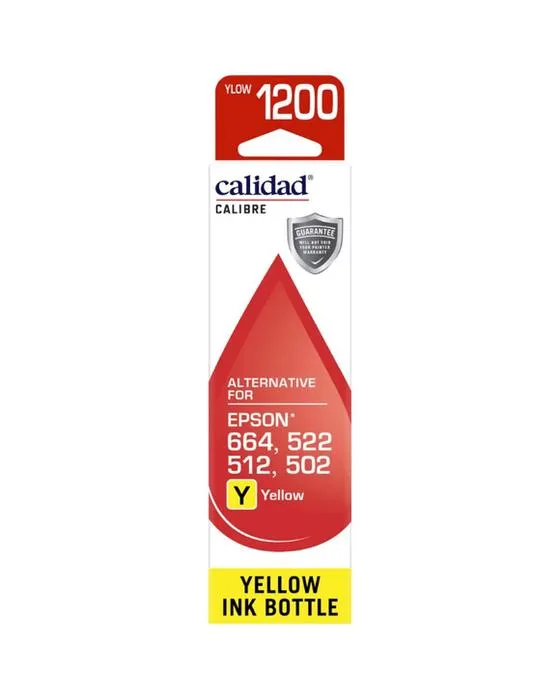 Bouteille d'encre de Calidad Epson 502/512/522/664 Jaune