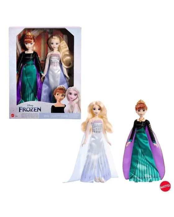 2 Pack Disney Frozen Reine Anna et Elsa la Neige Poupées Reine