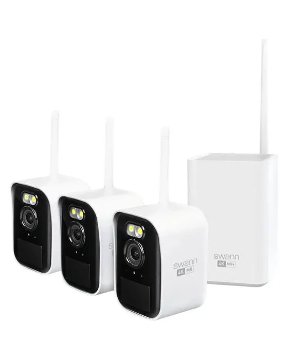 Swann MaxRanger4K Mini longue portée sans fil de sécurité Cam 3 PK