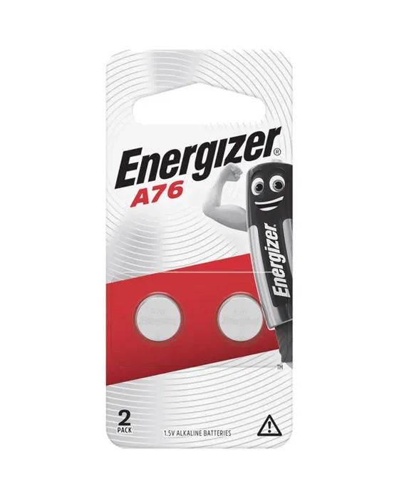 2 Pack Energizer A76 Batteries Alcaline