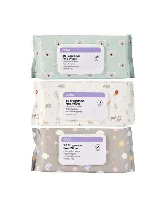 80 Pack Wipes Gratuites Fragrance - Assortiment