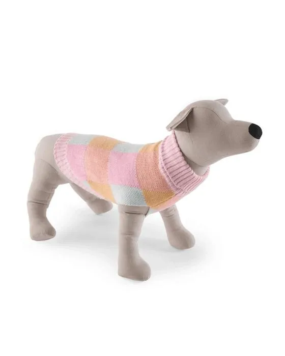 Sautoir en tricot rose pour animaux de compagnie - Petit