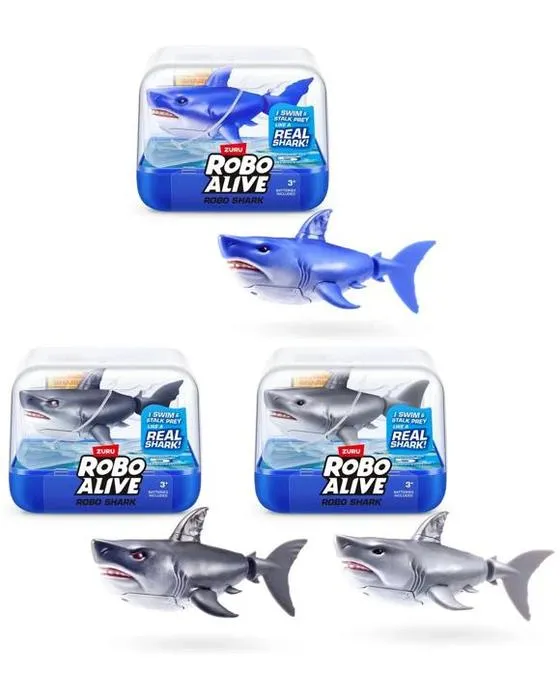 Jouet de requin actif à l'eau Zuru Robo Alive - Assortiment