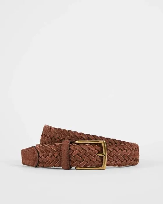 Ceinture en cuir tissée en cuir de l'homme cible