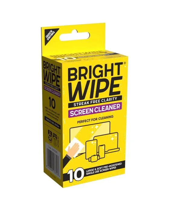 Wipes de nettoyage d'écran Brightwipe 10 Pack