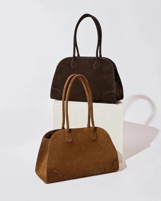Cible Femme Premium Suede cuir Bowler Sac