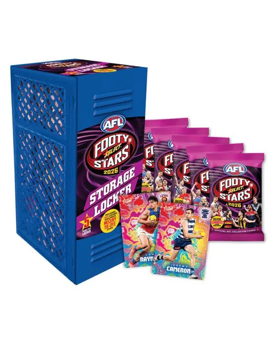 Sélectionner officiellement 2026 AFL Footy Stars Blaster Locker de stockage