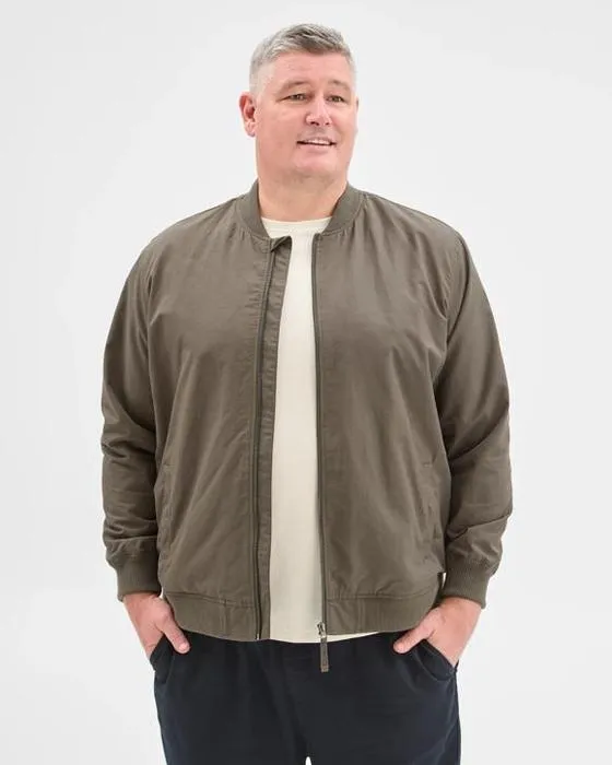 Cible Homme Plus Plus Taille Australien mélange de coton Bomber Veste