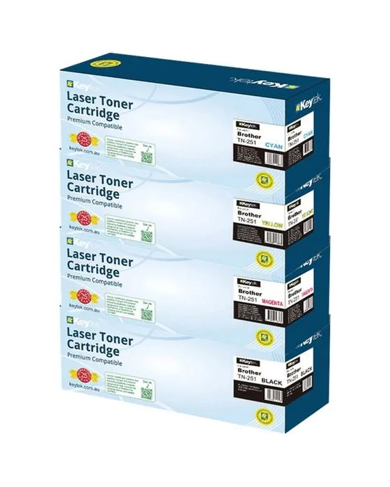 Keytek Brother Toner TN251 4 Pack