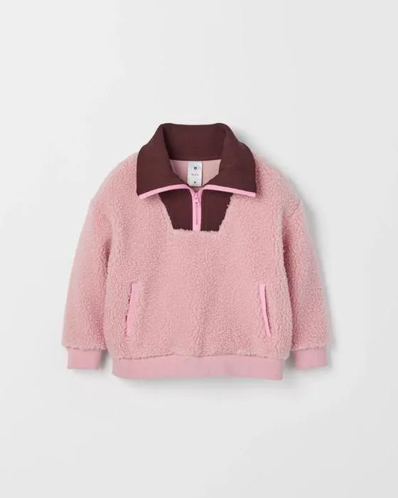 Ciblez les enfants à manches longues 1/4 Jumper Zip
