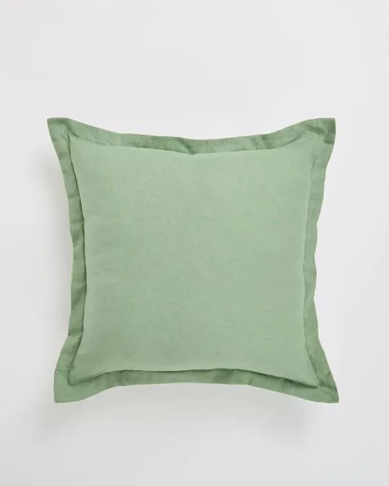 Coussin de laine de laine/de coton - une taille - vert