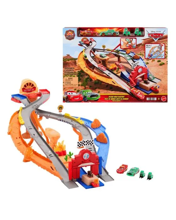 Disney et Pixar Voitures Radiator Springs Course et sauvetage Rescue Road Raceway Playset - Multi