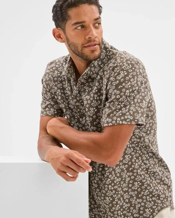 Cible Crinkle Floral Imprimer chemise