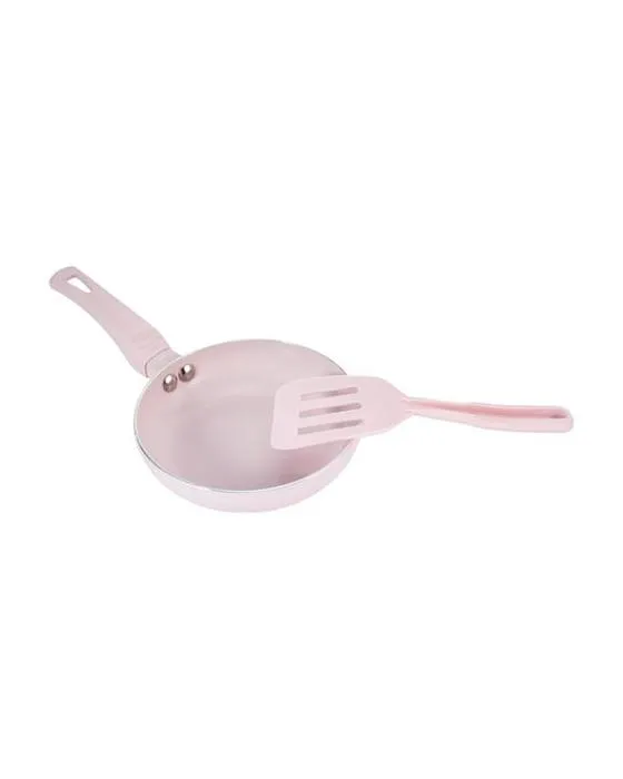14cm Mini poêle avec oeuf - rose