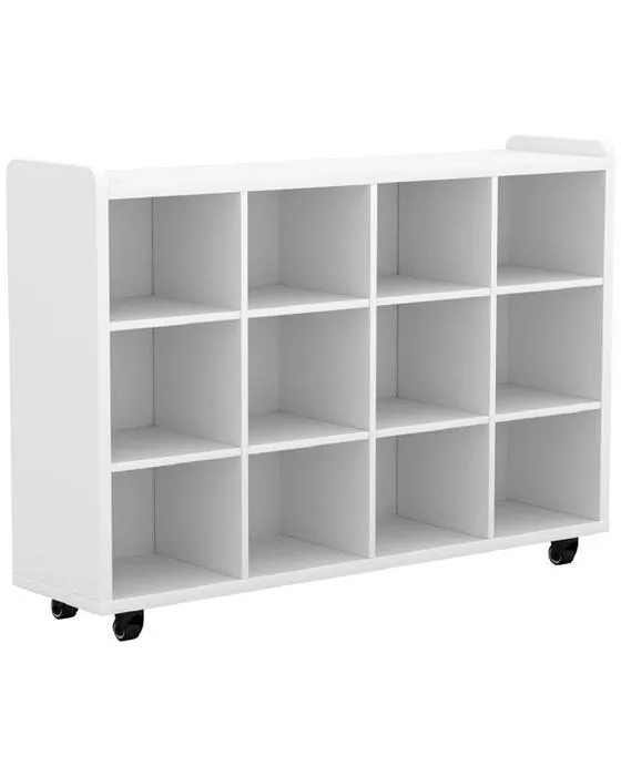 Young Kids Educational 12 Cube Unité de rangement mobile Blancs Enfants Stockage et meubles