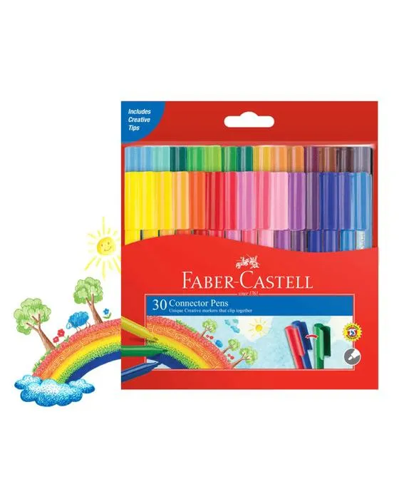 Stylos de connecteur Faber-Castell - Paquet de 30