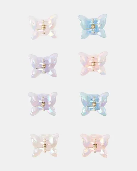 8 Pack clips cheveux de pince papillon