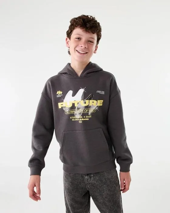 Impression surdimensionnée Hoodie