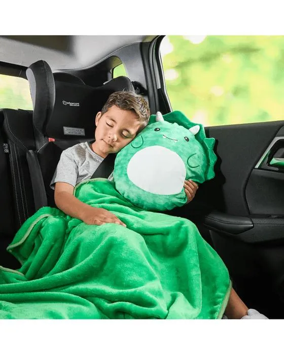 2 en 1 Dino Travel Couverture et oreiller