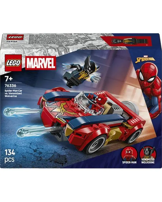 LEGO Super Heroes Spider-Man Car vs. Wolverine vénomisée 76336
