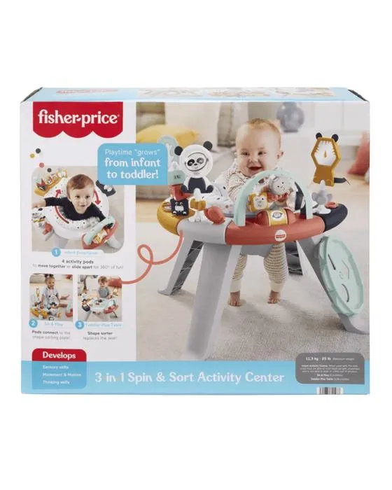 Fisher-Price 3-en-1 Centre d'activités de rotation et de tri