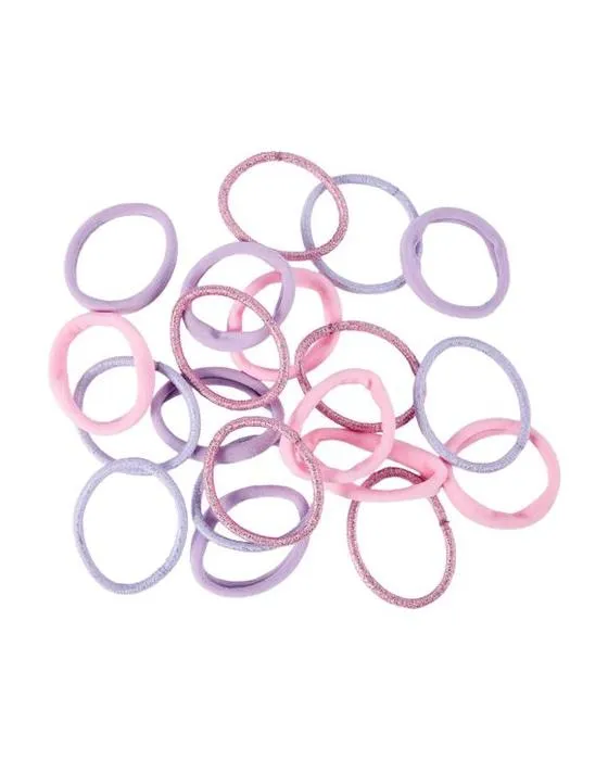 OXX Soins 20 pièces élastiques pour cheveux - Rose et lilas
