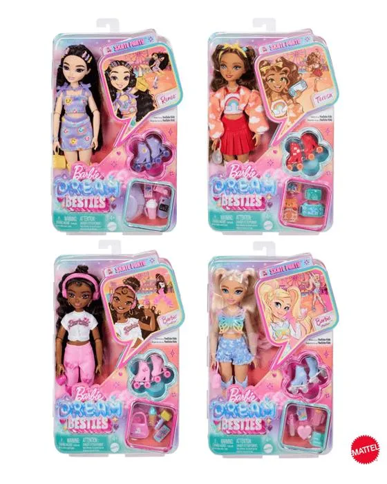 Barbie Dream Besties Roller Patinage de mode Doll – Assortiment* - Multi
