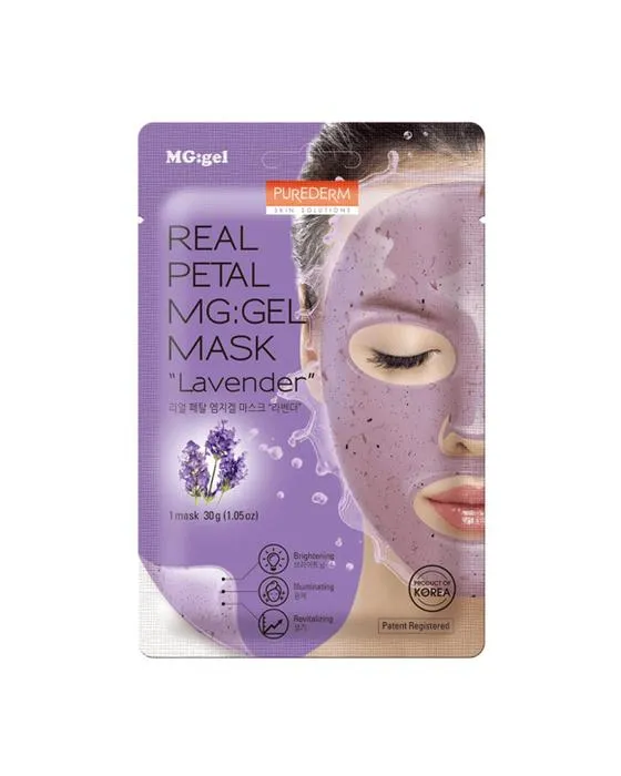 Purederm Real Petal MG:Gel Masque 30g - Lavande