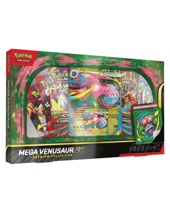 Jeu de cartes de trading Pokemon: Mega Venusaur Ex Premium Collection