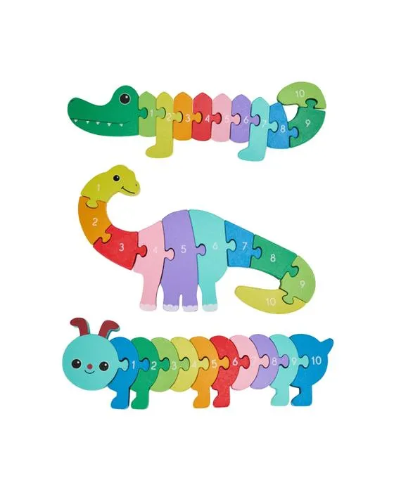 Animaux arc-en-ciel en bois - Assortiment