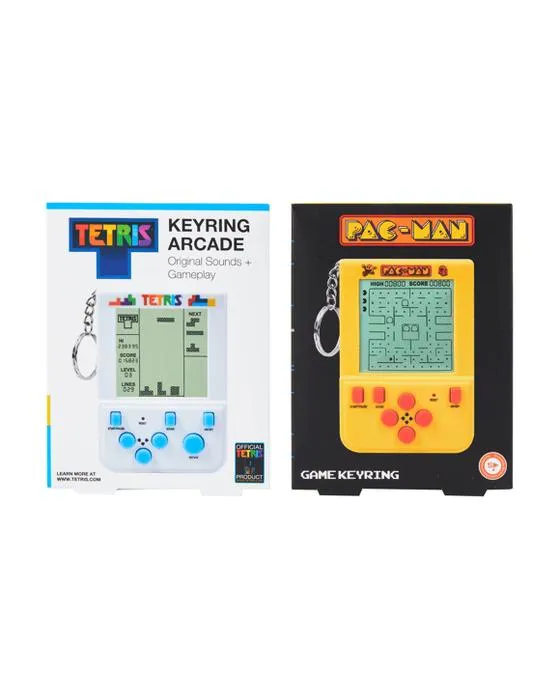 Jeu de Keyring d'Arcade Tetris/Pac Man - Assortiment