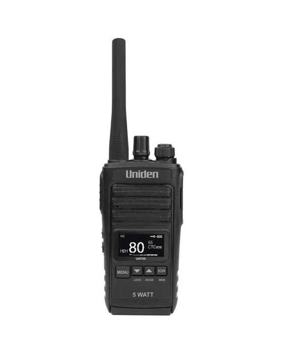 Radio portatif anti-slash UHF CB de 5 Watt Uniden