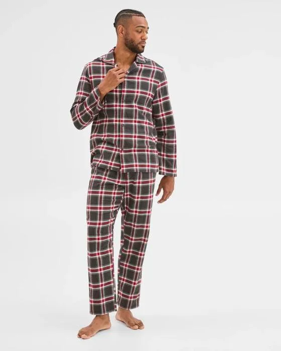 Cible homme Flannelette Pyjama Set