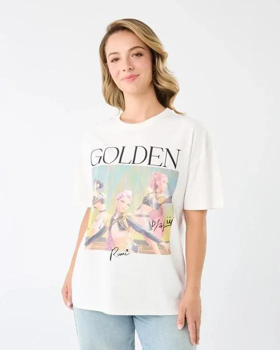 T-shirt de haute taille surdimensionné KPop Demon Hunters License