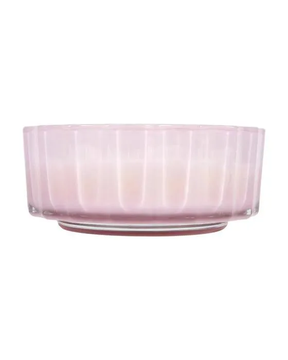 XL Bougie en verre floral doux