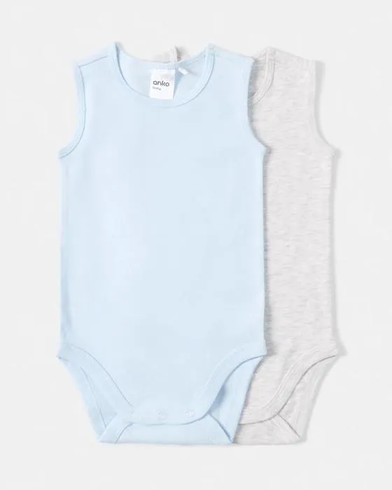 2 Costumes sans manches en coton