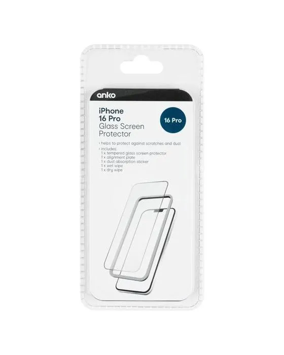 Protection écran en verre pour iPhone 16 Pro