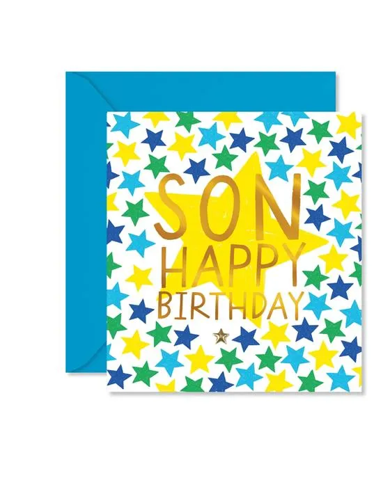 Carte d'anniversaire de Hallmark pour fils - Pattern
