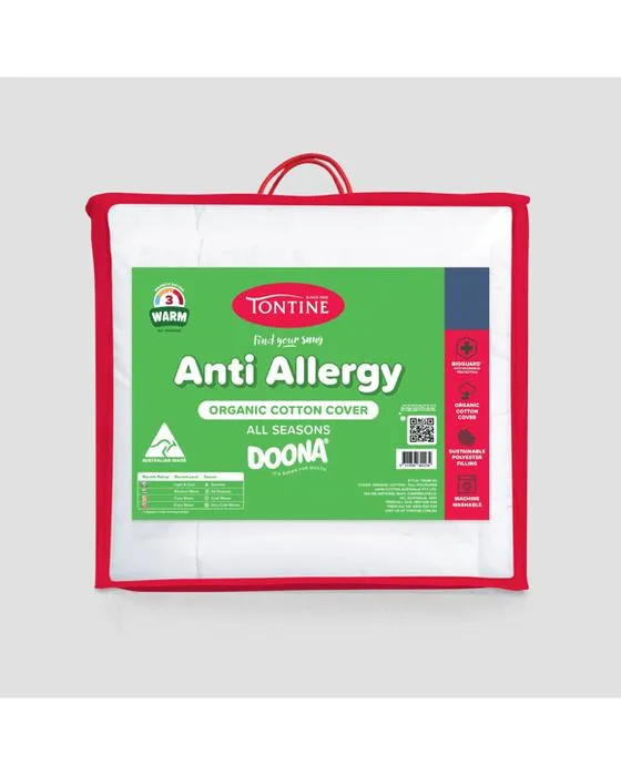 Tontine coton biologique anti allerglace - Lit King - Blanc