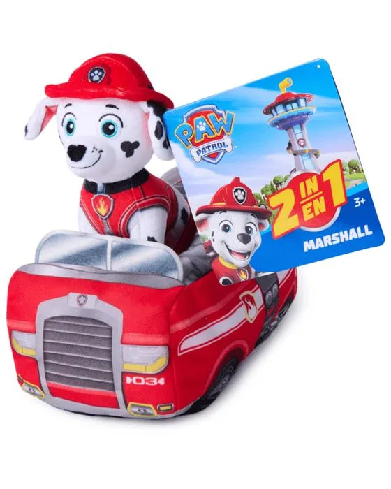Patrouille de patrouille 2 - en - 1 Sauvetage Marshall Plush - Rouge