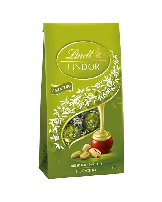 LINDOR LINDOR Lait de pistaches Sac de chocolat 123g