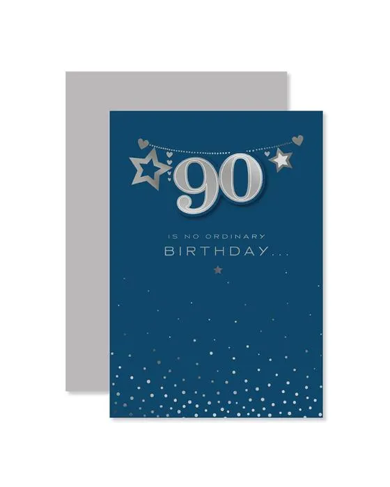 Connexions de la Carte d'anniversaire du 90e anniversaire de Hallmark - 90 n'est pas un anniversaire ordinaire