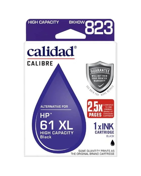 Calidad Cartouche d'encre alternative HP 61XL Noir