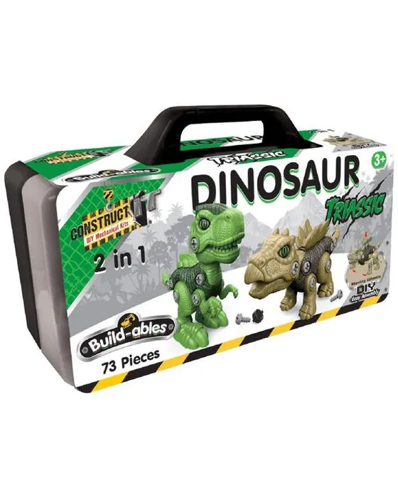 Construisez-le Construisez-les 2-en-1 Ensemble Triasique Dinosaur